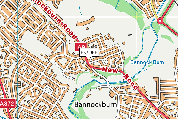 FK7 0EF map - OS VectorMap District (Ordnance Survey)