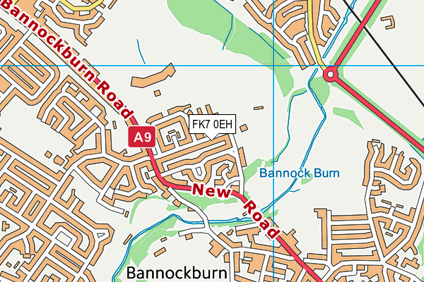 FK7 0EH map - OS VectorMap District (Ordnance Survey)