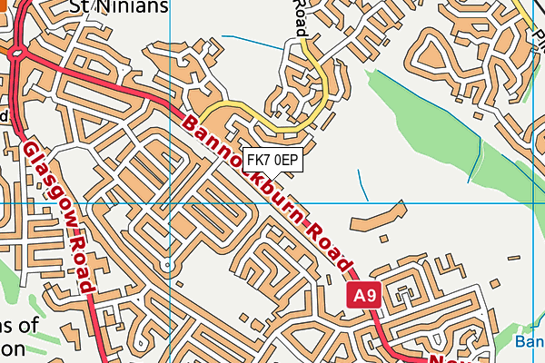 FK7 0EP map - OS VectorMap District (Ordnance Survey) FK7 0EP map - OS VectorMap District (Ordnance Survey)