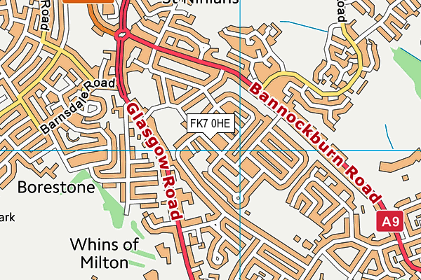 FK7 0HE map - OS VectorMap District (Ordnance Survey)