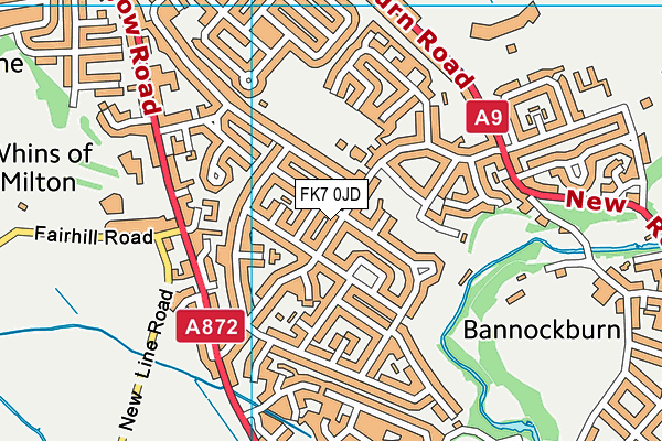 FK7 0JD map - OS VectorMap District (Ordnance Survey) FK7 0JD map - OS VectorMap District (Ordnance Survey)