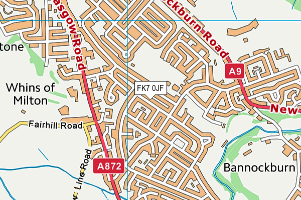 FK7 0JF map - OS VectorMap District (Ordnance Survey) FK7 0JF map - OS VectorMap District (Ordnance Survey)