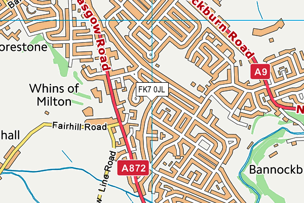 FK7 0JL map - OS VectorMap District (Ordnance Survey) FK7 0JL map - OS VectorMap District (Ordnance Survey)