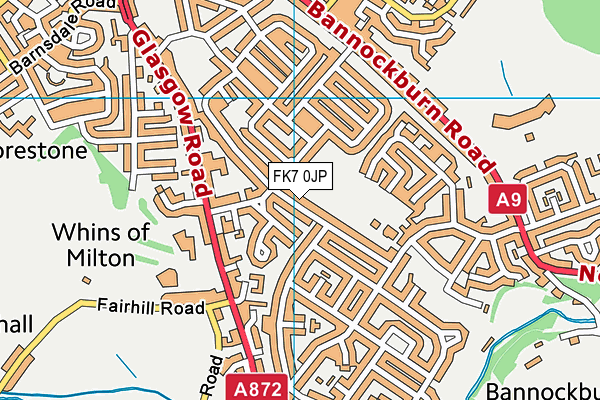 FK7 0JP map - OS VectorMap District (Ordnance Survey) FK7 0JP map - OS VectorMap District (Ordnance Survey)