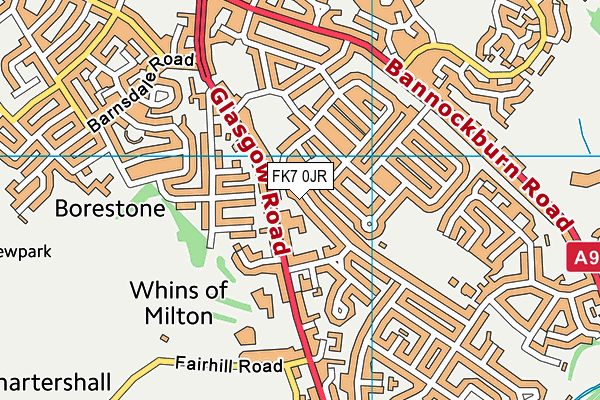 FK7 0JR map - OS VectorMap District (Ordnance Survey) FK7 0JR map - OS VectorMap District (Ordnance Survey)