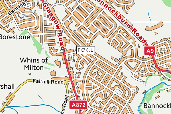 FK7 0JU map - OS VectorMap District (Ordnance Survey) FK7 0JU map - OS VectorMap District (Ordnance Survey)