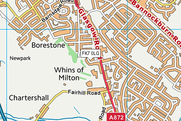 FK7 0LG map - OS VectorMap District (Ordnance Survey) FK7 0LG map - OS VectorMap District (Ordnance Survey)