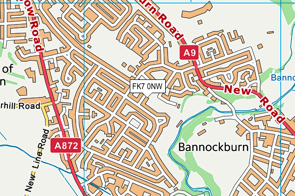 FK7 0NW map - OS VectorMap District (Ordnance Survey)