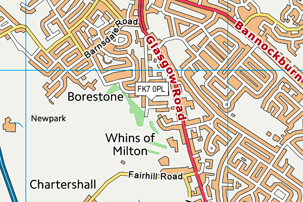 FK7 0PL map - OS VectorMap District (Ordnance Survey) FK7 0PL map - OS VectorMap District (Ordnance Survey)