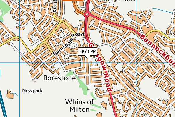 FK7 0PP map - OS VectorMap District (Ordnance Survey) FK7 0PP map - OS VectorMap District (Ordnance Survey)
