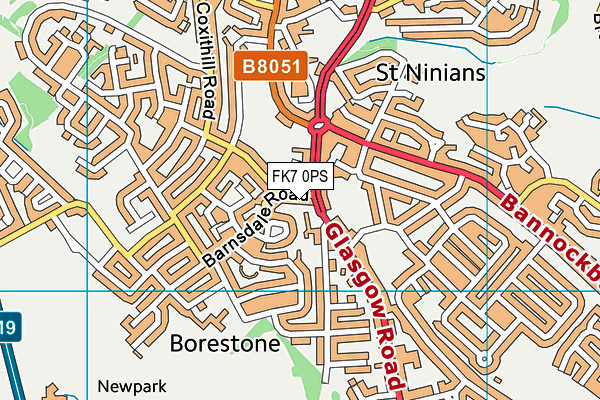 FK7 0PS map - OS VectorMap District (Ordnance Survey) FK7 0PS map - OS VectorMap District (Ordnance Survey)
