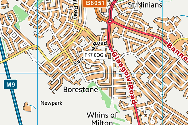 FK7 0QG map - OS VectorMap District (Ordnance Survey) FK7 0QG map - OS VectorMap District (Ordnance Survey)