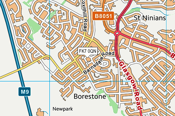 FK7 0QN map - OS VectorMap District (Ordnance Survey)