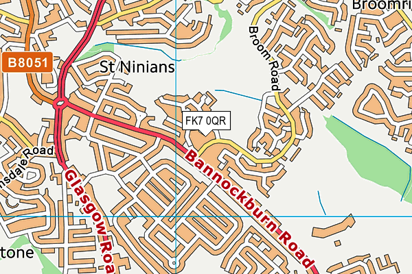 FK7 0QR map - OS VectorMap District (Ordnance Survey) FK7 0QR map - OS VectorMap District (Ordnance Survey)