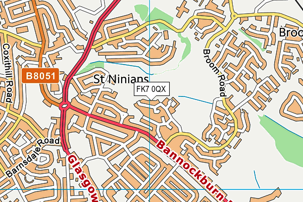 FK7 0QX map - OS VectorMap District (Ordnance Survey) FK7 0QX map - OS VectorMap District (Ordnance Survey)