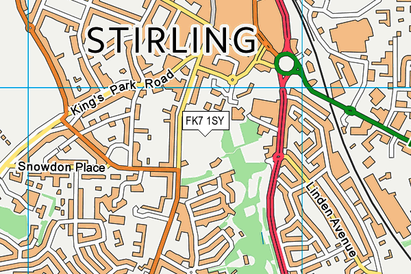 FK7 1SY map - OS VectorMap District (Ordnance Survey) FK7 1SY map - OS VectorMap District (Ordnance Survey)