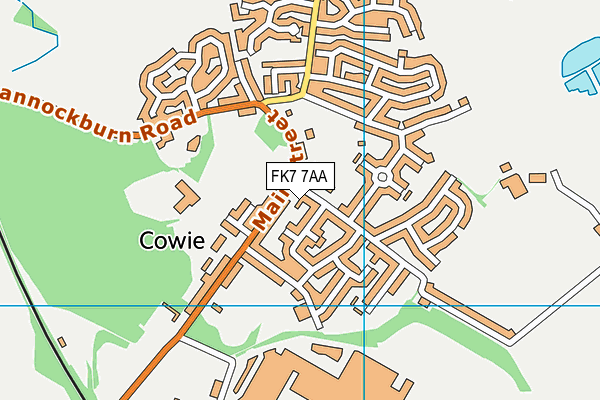 FK7 7AA map - OS VectorMap District (Ordnance Survey) FK7 7AA map - OS VectorMap District (Ordnance Survey)