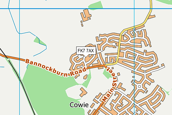 FK7 7AX map - OS VectorMap District (Ordnance Survey) FK7 7AX map - OS VectorMap District (Ordnance Survey)