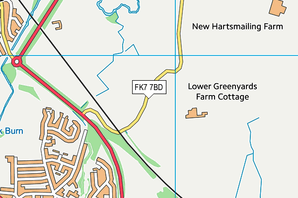 FK7 7BD map - OS VectorMap District (Ordnance Survey)