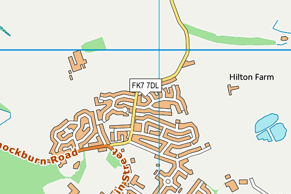 FK7 7DL map - OS VectorMap District (Ordnance Survey) FK7 7DL map - OS VectorMap District (Ordnance Survey)