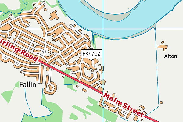 FK7 7GZ map - OS VectorMap District (Ordnance Survey) FK7 7GZ map - OS VectorMap District (Ordnance Survey)