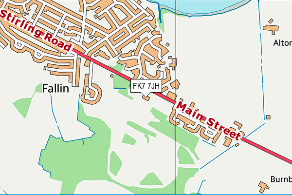FK7 7JH map - OS VectorMap District (Ordnance Survey) FK7 7JH map - OS VectorMap District (Ordnance Survey)