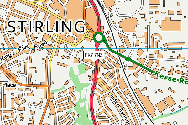 FK7 7NZ map - OS VectorMap District (Ordnance Survey)