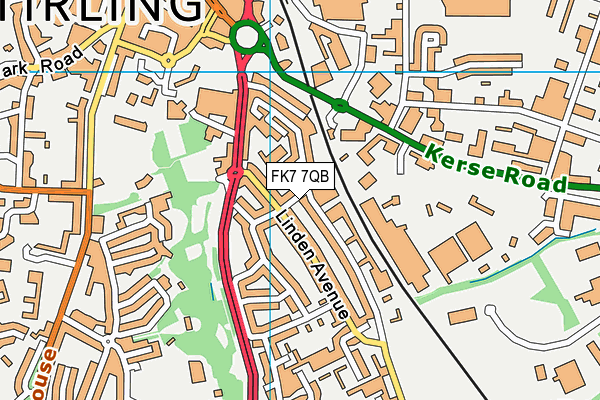 FK7 7QB map - OS VectorMap District (Ordnance Survey)