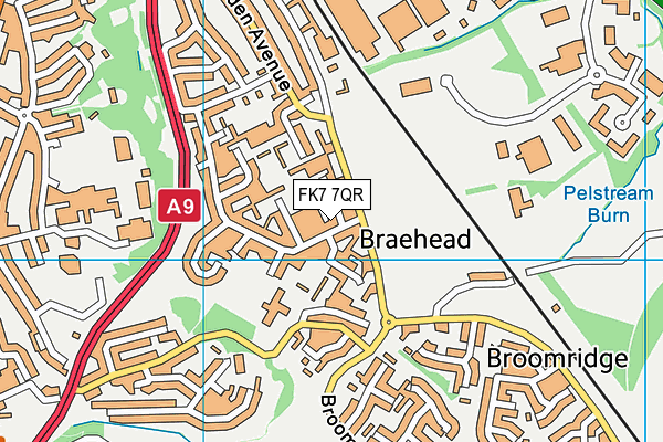 FK7 7QR map - OS VectorMap District (Ordnance Survey) FK7 7QR map - OS VectorMap District (Ordnance Survey)