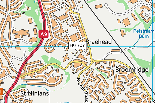 FK7 7QY map - OS VectorMap District (Ordnance Survey) FK7 7QY map - OS VectorMap District (Ordnance Survey)