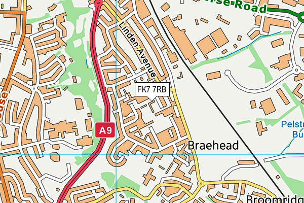 FK7 7RB map - OS VectorMap District (Ordnance Survey) FK7 7RB map - OS VectorMap District (Ordnance Survey)