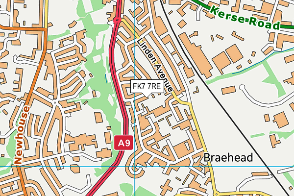FK7 7RE map - OS VectorMap District (Ordnance Survey) FK7 7RE map - OS VectorMap District (Ordnance Survey)