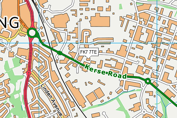 FK7 7TE map - OS VectorMap District (Ordnance Survey) FK7 7TE map - OS VectorMap District (Ordnance Survey)