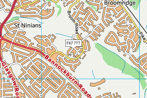 FK7 7TT map - OS VectorMap District (Ordnance Survey) FK7 7TT map - OS VectorMap District (Ordnance Survey)