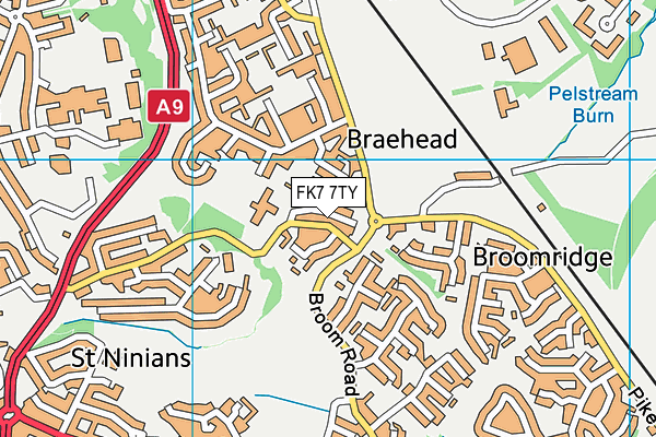 FK7 7TY map - OS VectorMap District (Ordnance Survey) FK7 7TY map - OS VectorMap District (Ordnance Survey)