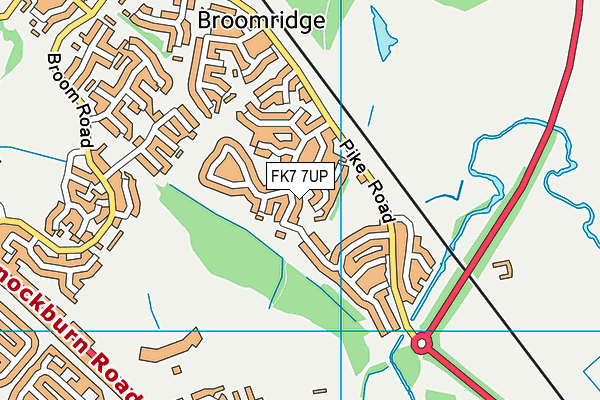 FK7 7UP map - OS VectorMap District (Ordnance Survey) FK7 7UP map - OS VectorMap District (Ordnance Survey)