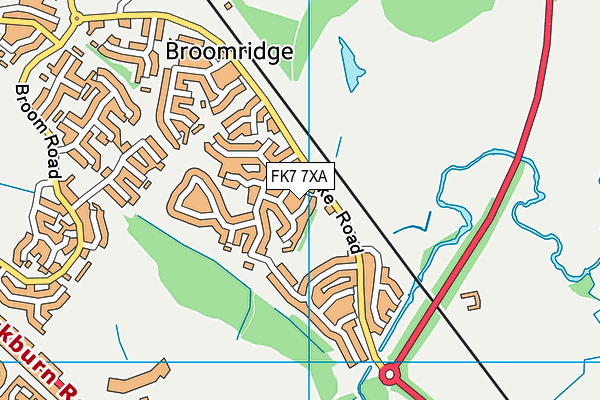 FK7 7XA map - OS VectorMap District (Ordnance Survey) FK7 7XA map - OS VectorMap District (Ordnance Survey)