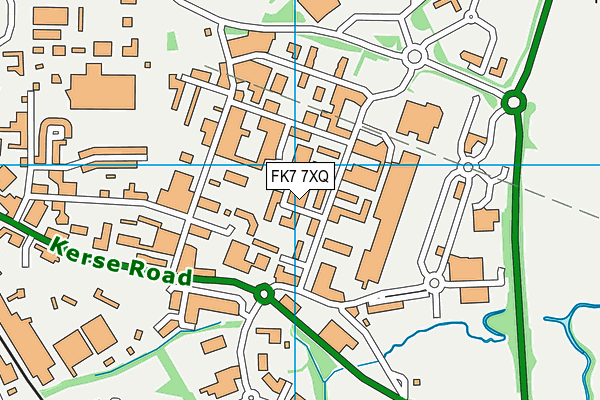 FK7 7XQ map - OS VectorMap District (Ordnance Survey) FK7 7XQ map - OS VectorMap District (Ordnance Survey)