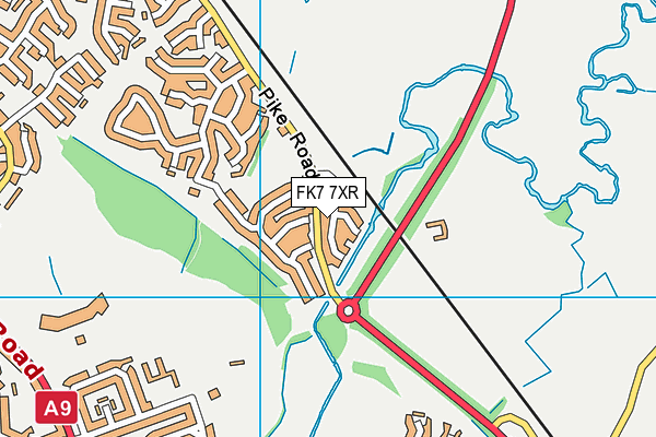 FK7 7XR map - OS VectorMap District (Ordnance Survey) FK7 7XR map - OS VectorMap District (Ordnance Survey)