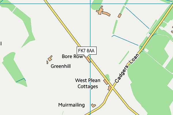 FK7 8AA map - OS VectorMap District (Ordnance Survey) FK7 8AA map - OS VectorMap District (Ordnance Survey)