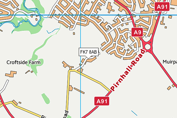 FK7 8AB map - OS VectorMap District (Ordnance Survey) FK7 8AB map - OS VectorMap District (Ordnance Survey)