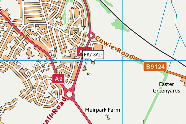 FK7 8AD map - OS VectorMap District (Ordnance Survey) FK7 8AD map - OS VectorMap District (Ordnance Survey)