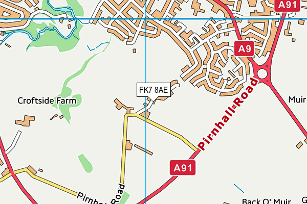 FK7 8AE map - OS VectorMap District (Ordnance Survey) FK7 8AE map - OS VectorMap District (Ordnance Survey)