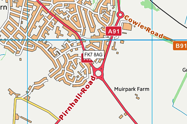 FK7 8AG map - OS VectorMap District (Ordnance Survey) FK7 8AG map - OS VectorMap District (Ordnance Survey)