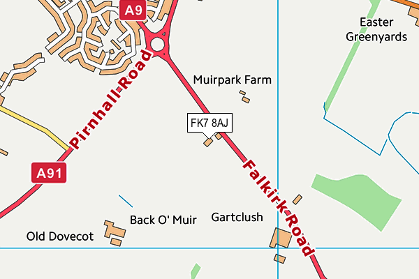FK7 8AJ map - OS VectorMap District (Ordnance Survey) FK7 8AJ map - OS VectorMap District (Ordnance Survey)