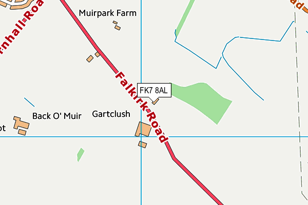 FK7 8AL map - OS VectorMap District (Ordnance Survey) FK7 8AL map - OS VectorMap District (Ordnance Survey)