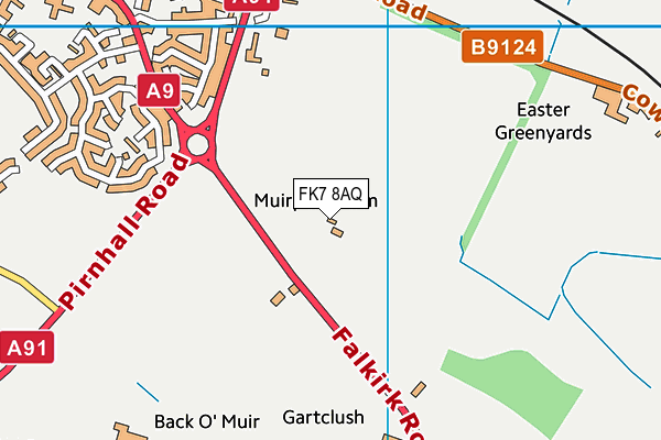 FK7 8AQ map - OS VectorMap District (Ordnance Survey) FK7 8AQ map - OS VectorMap District (Ordnance Survey)