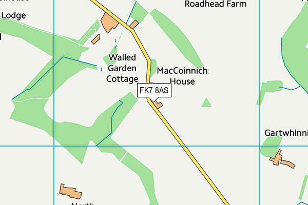 FK7 8AS map - OS VectorMap District (Ordnance Survey) FK7 8AS map - OS VectorMap District (Ordnance Survey)