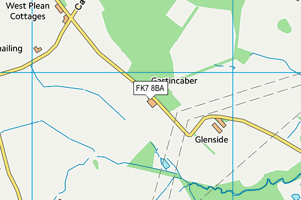 FK7 8BA map - OS VectorMap District (Ordnance Survey) FK7 8BA map - OS VectorMap District (Ordnance Survey)