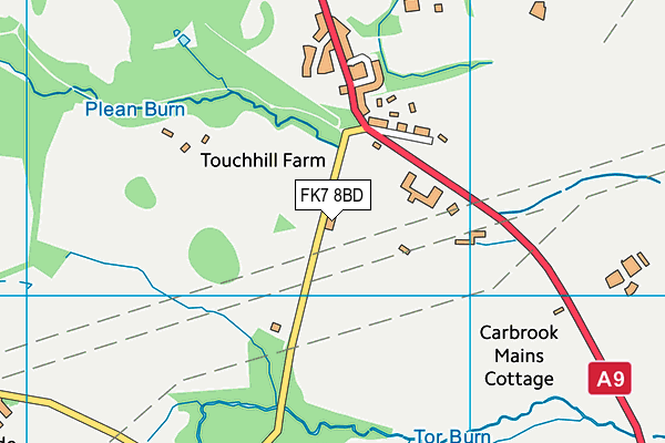 FK7 8BD map - OS VectorMap District (Ordnance Survey) FK7 8BD map - OS VectorMap District (Ordnance Survey)